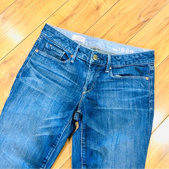 GAP sexy bootcut boot cut denim jeans blue super stretch trending 30 waist 4 - Picture 2 of 7
